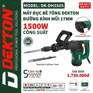 Máy đục bê tông Dekton - DK - DH 3505 - 1500W - chống rung