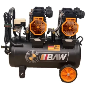 MÁY NÉN KHÍ BAW -AC50L - 50L - 4HP (KHÔNG DẦU) - 2 VÒI