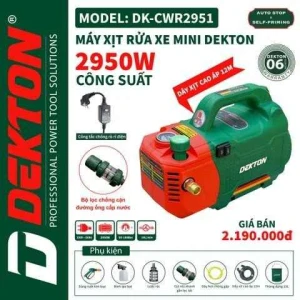 Máy rửa xe Dekton DK CWR 2951 (Mẫu Mới 2025)