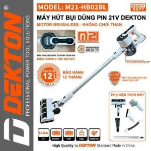 Thân Máy hút bụi Dekton M21 - HB 02 BL (chưa Pin sạc)