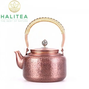 Ấm Đồng Nhật Bản Tetsubin Hình Trụ Gò Thủ Công 1200ml