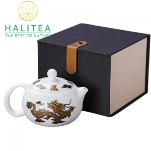 Ấm Sứ Đức Hoá Tây Thi Long Phụng Đổi Màu 250ml Hộp Quà Tặng