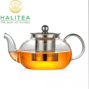 Ấm Thủy Tinh Lọc Nắp Inox 800ml