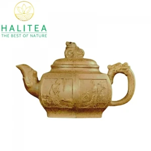 Ấm Tử Sa Lục Phương Long Tôn Đoàn Nê Tứ Đại Mỹ Nhân 350ml