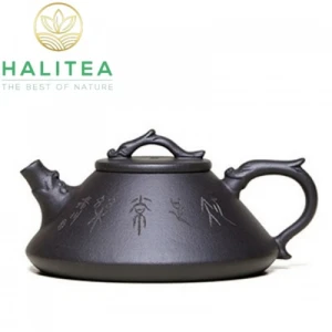 Ấm Tử Sa Thạch Biều Tử Dã Tường Long Hắc Nê 180ml