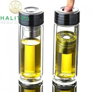Bình Pha Trà 2 Lớp Bộ Lọc Nhấn Nút Tiện Lợi Độc Đáo 400ml