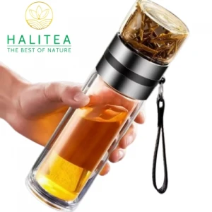 Bình Pha Trà Thuỷ Tinh 2 Lớp 350ml