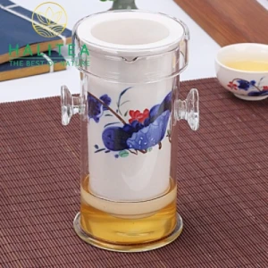 Bình Thủy Tinh Pha Trà Lõi Sứ Cao Cấp 240ml