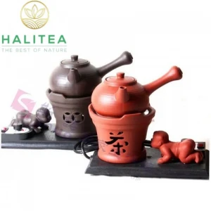 Bộ Ấm Bếp Điện Pha Trà Đất Nung Quai Siêu Kiểu Nhật 400ml