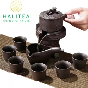Bộ Ấm Chén Đất Cối Xay Kiểu Nhật Sang Trọng