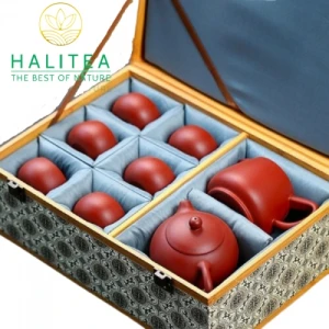 Bộ Ấm Trà Tử Sa Tây Thi Đại Hồng Bào Hộp Quà Tặng Cao Cấp 250ml