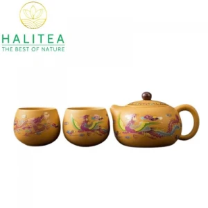 Bộ ấm Tử Sa Tây Thi Long Phụng Đổi Màu Đoạn Nê 200ml