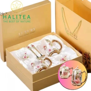 Bộ Ly Thuỷ Tinh Phu Thê 3D Cao Cấp