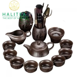 Bộ Pha Trà Kungfu Ấm Tử Sa 19 Món Cao Cấp