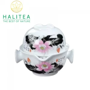 Chén khải sứ tiện lợi pha trà