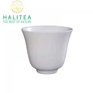 Chén Trà Sứ Bạch Định Thấu Quang Cao Cấp 72ml