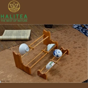 Giá Gác Chén Trà 2 Tầng Bằng Tre Già