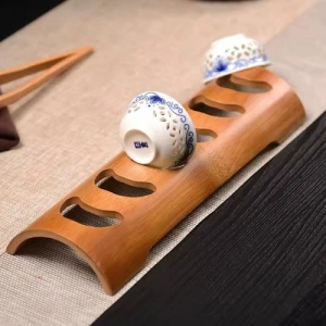 Giá Gác Chén Trà Bằng Tre 6 Chén