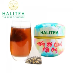 Hồng Trà Chanh Mật Ong HALITEA Túi Tam Giác Hộp Thiếc 30gr/ hộp/10 túi