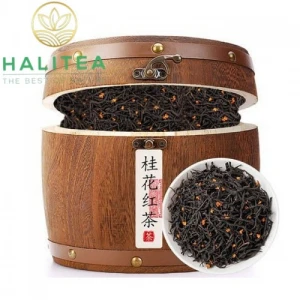 Hồng Trà Quế Hoa Trà Đen Osmanthus Vũ Di Sơn Phúc Kiến Thùng Gỗ 500Gr