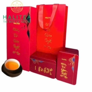 Hồng Trà Shan Tuyết Cổ Thụ HALITEA Hộp Thiếc Đỏ Cao Cấp 200gr