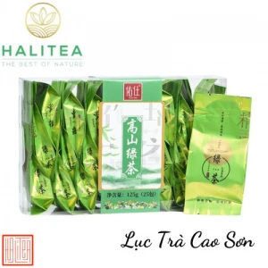 Lục Trà Cao Sơn Hộp Kiếng 125g/ hộp/ 25 gói