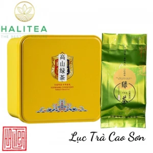 Lục Trà Cao Sơn Hộp Thiếc 50g/ hộp/ 10 gói