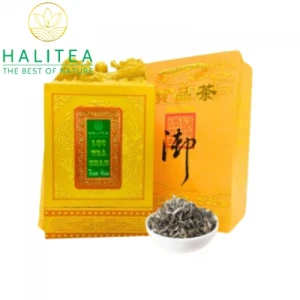 Lục Trà Shan Trăm Năm HALITEA Di Sản Hộp Ấn Vàng Cao Cấp