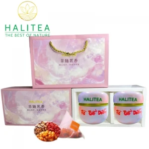 Set Quà Tặng - 12 Loại Trà Thảo Dược Halitea Túi Tam Giác Cao Cấp
