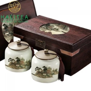 Trà Bích Loa Xuân Cao Cấp Hộp Gỗ Quà Tặng Lễ Tết Sang Trọng 500gr