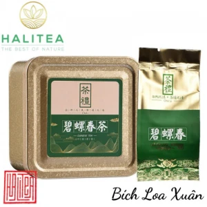 Trà Bích Loa Xuân Hộp Thiếc 50g/ hộp/ 10 gói