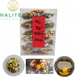 Trà Bổ Dưỡng HALITEA Mix 09 Loại Trà Hộp Kiếng 10 Gói