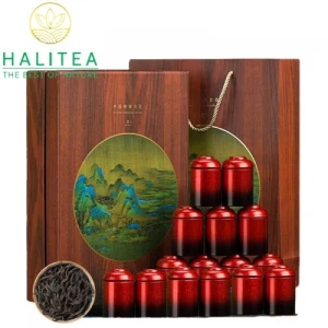 Trà Đại Hồng Bào Hộp Quà Tặng 180gr/Hộp/15Lon