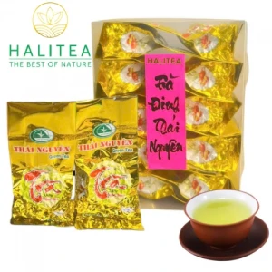 Trà Đinh Tân Cương Thái Nguyên Thượng Hạng Hộp Kiếng Gói 10gr