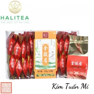 Trà Kim Tuấn Mi Hộp Kiếng 125g/ hộp/ 25 gói