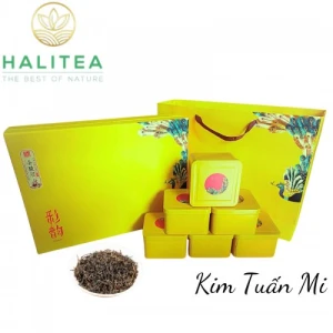 Trà Kim Tuấn Mi Hộp Quà Biếu Cao Cấp 300g/6 hộp/60 gói