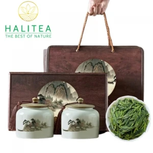 Trà Long Tĩnh Cao Cấp Hộp Gỗ Quà Tặng Lễ Tết Sang Trọng 250gr