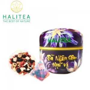 Trà Nhân Sâm Ngũ Vị HALITEA Túi Tam Giác Hộp Thiếc 50gr/ hộp/ 10 túi