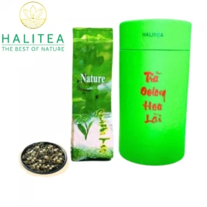 Trà Ô long Ướp Hoa Lài Tươi Tự Nhiên Lon Xanh 100gr