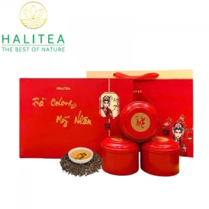 Trà Oolong Mỹ Nhân HALITEA Cao Cấp Hộp Quà Tặng 150gr