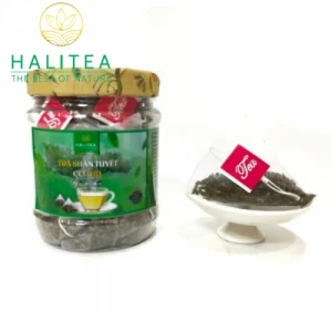 Trà Shan Tuyết Cổ Thụ HALITEA Túi Tam Giác Cao Cấp Hũ 15 Gói X5gr