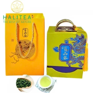 Trà Thiết Quan Âm Cao Cấp Hộp Ấn Vàng Quà Tặng 250g/ hộp/ 32 gói