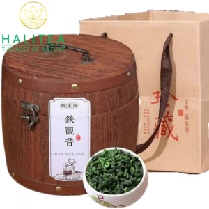 Trà Thiết Quan Âm Thùng Gỗ Tròn Cao Cấp 500G