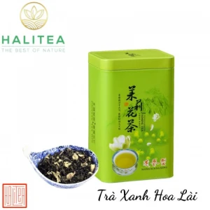 Trà Xanh Hoa Lài Hộp Thiếc Xanh 100gr