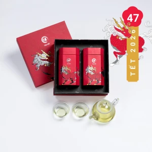 Hộp quà tết 2 loại trà cao cấp