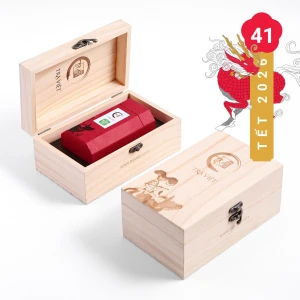 Hộp Quà Tết bằng gỗ sang trọng tặng đồng nghiệp