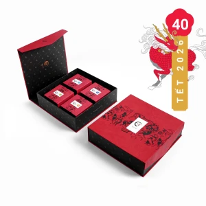 Hộp Quà Tết cao cấp tặng người thân 4 loại trà xanh