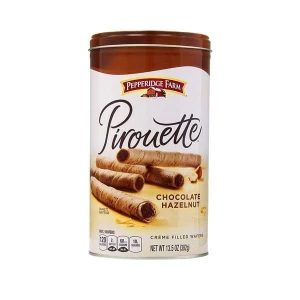 Bánh Ống Chocolate Hạt Phỉ Pirouette Pepperidge Farm 382G