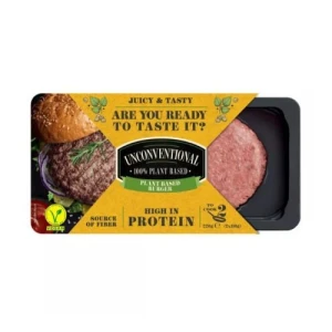 Burger Chay Truyền Thống Đông Lạnh Unconventional 110Gx2