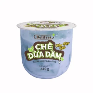 Chè Dừa Dầm Hoa Đậu Biếc Delifres 240G